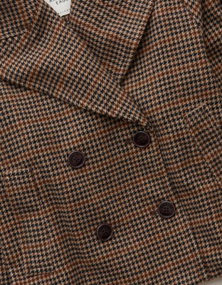 AE Short Wool-Blend Trench Coat