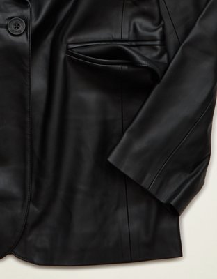 AE Vegan Leather Blazer