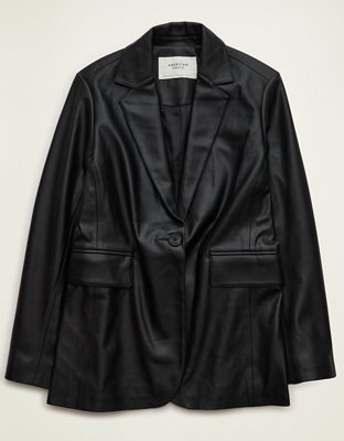 AE Vegan Leather Blazer