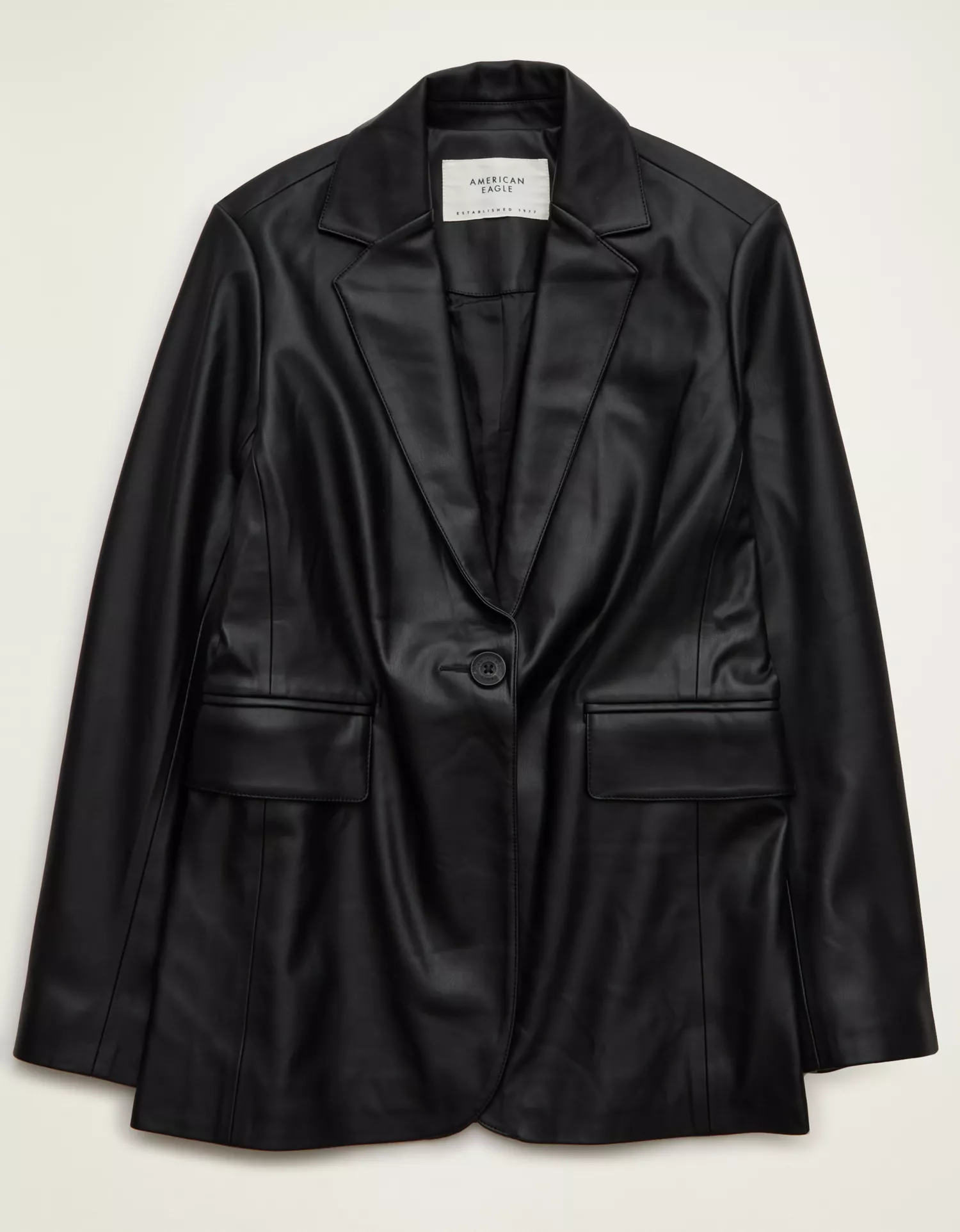 AE Vegan Leather Blazer - thumbnail 3