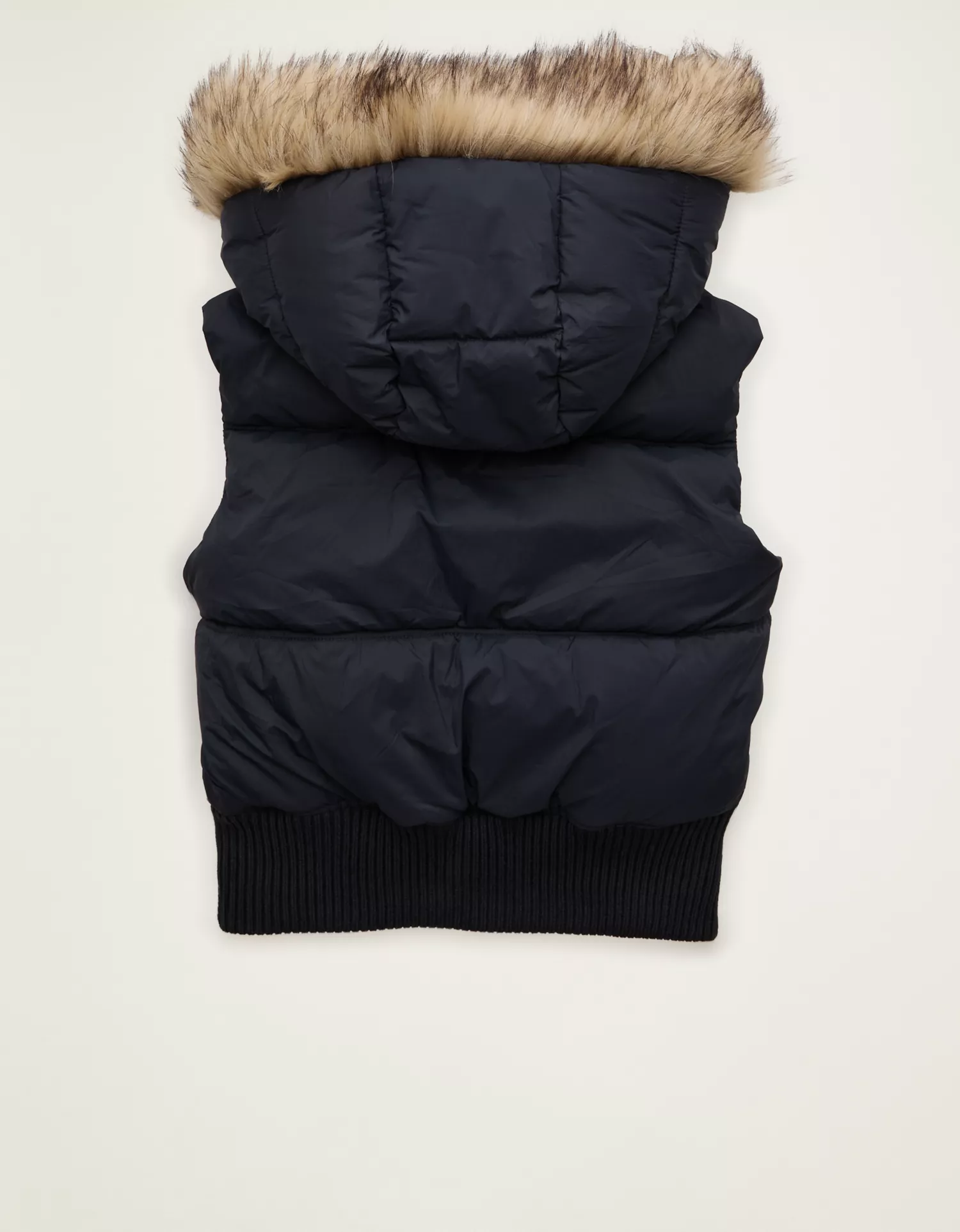 AE Fur Hood Puffer Vest - thumbnail 4