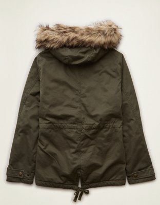 Женская куртка American Eagle AE Utility, цвет: Оливковый мох — фото 5