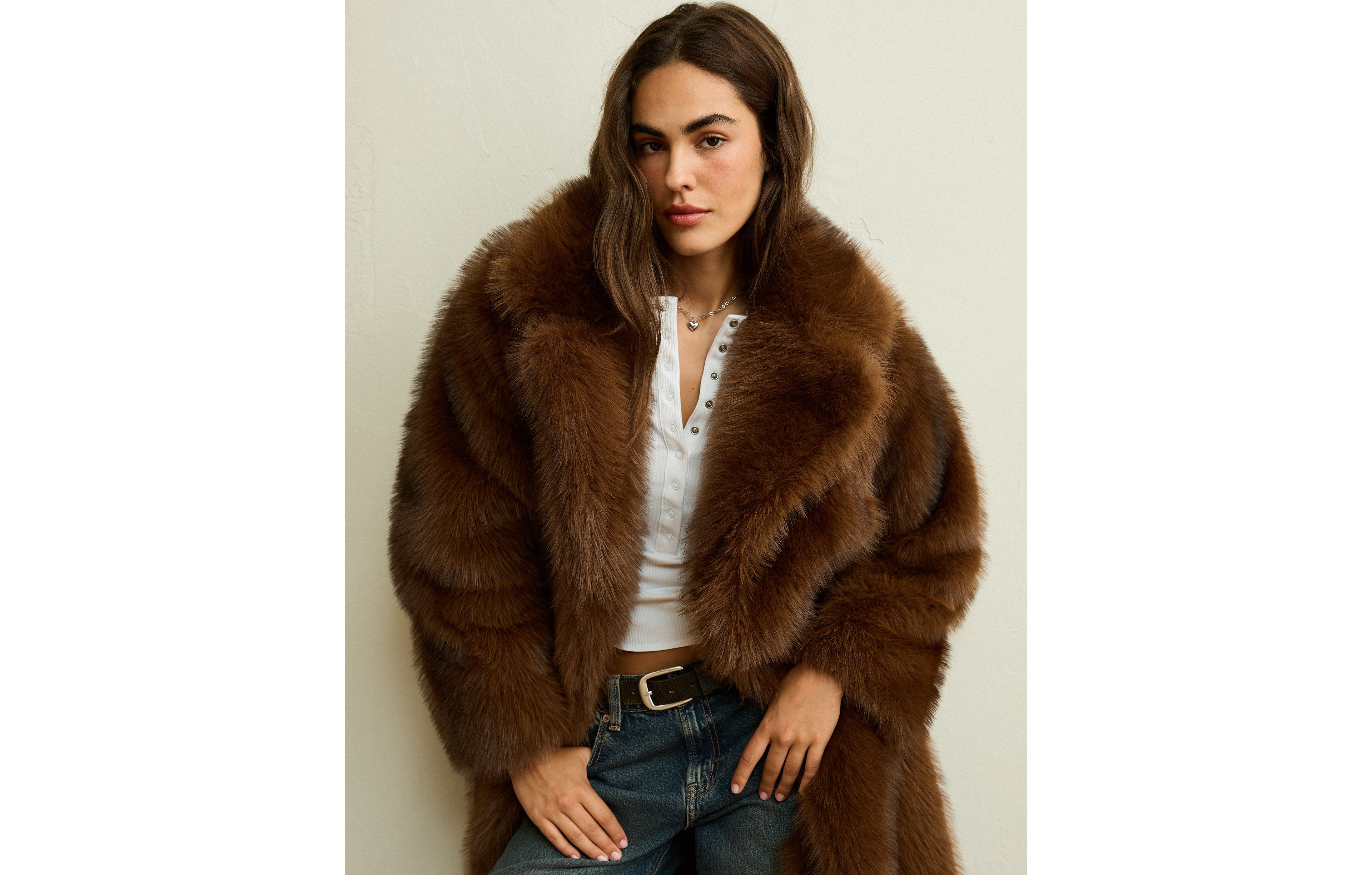 AE Long Fur Coat