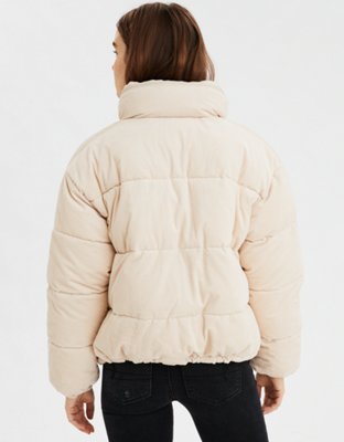 Long Cream Puffer Coat Abdullah Önden