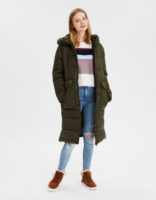 long oversized puffer coat