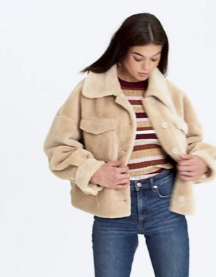 american eagle outfitters hooded denim jacket womens