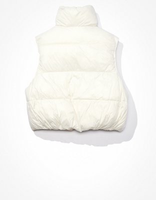 AE Cropped Reversible Puffer Vest