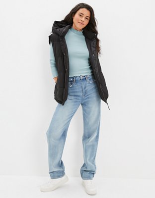 Женские жилеты American Eagle AE Oversized Puffer Vest — фото 4