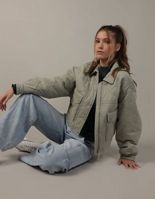 AE Quilted Oversized Jacket