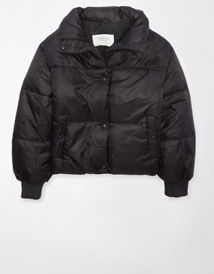 American eagle black puffer 2024 jacket