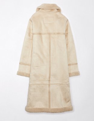 AE Long Vegan Shearling Coat