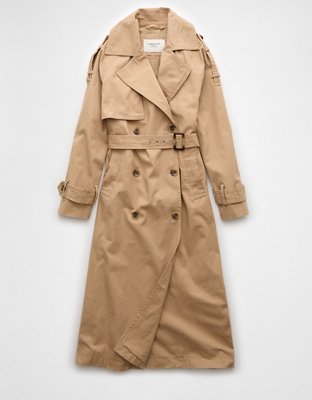 Женские куртки American Eagle AE Twill Trench Coat — фото 4