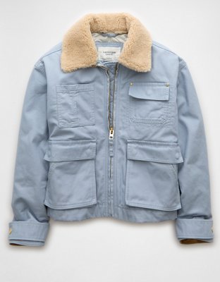 Женские куртки American Eagle AE Canvas Bomber Jacket — фото 4
