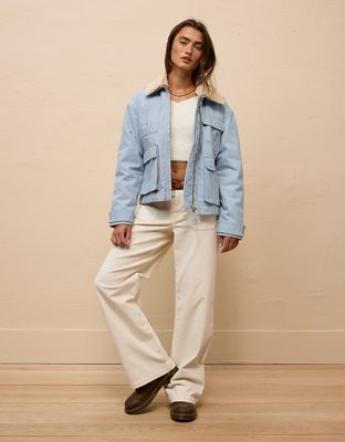 Женские куртки American Eagle AE Canvas Bomber Jacket — фото 2