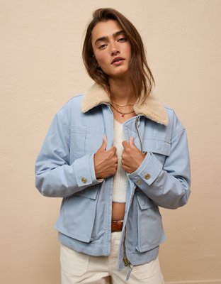 Женские куртки American Eagle AE Canvas Bomber Jacket — фото 6