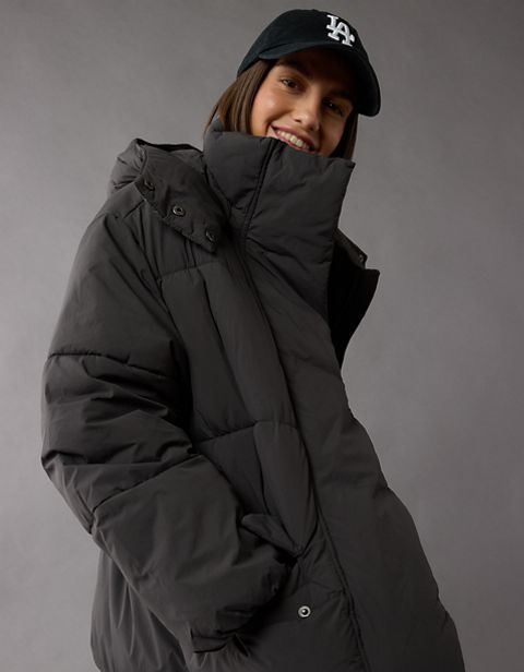 Женские куртки American Eagle AE Oversized Puffer Jacket