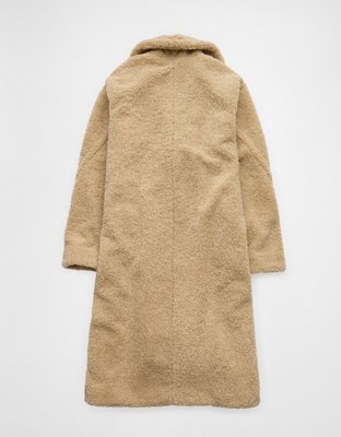 Женские куртки American Eagle AE Long Teddy Coat — фото 4