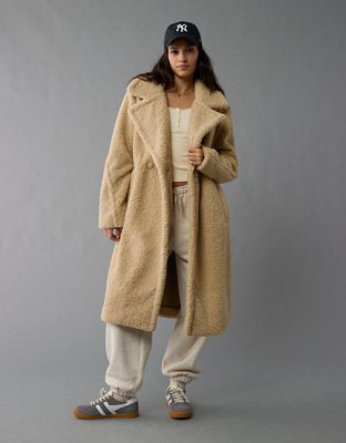 AE Long Teddy Coat