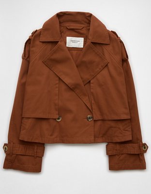 AE Cropped Trench Coat