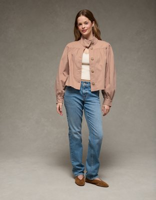 AE Twill Swing Jacket | American Eagle