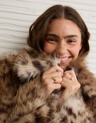 AE Faux Fur Coat