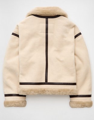 AE Cropped Corduroy Bomber Jacket