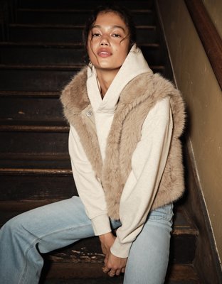 AE Faux Fur Vest