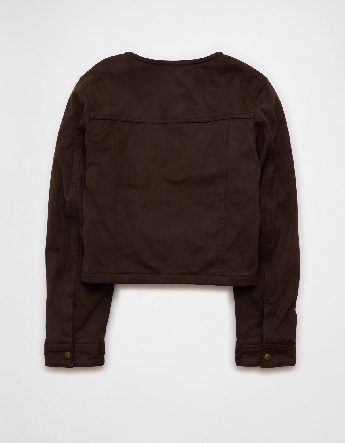 AE Cropped Faux Suede Jacket - image 4