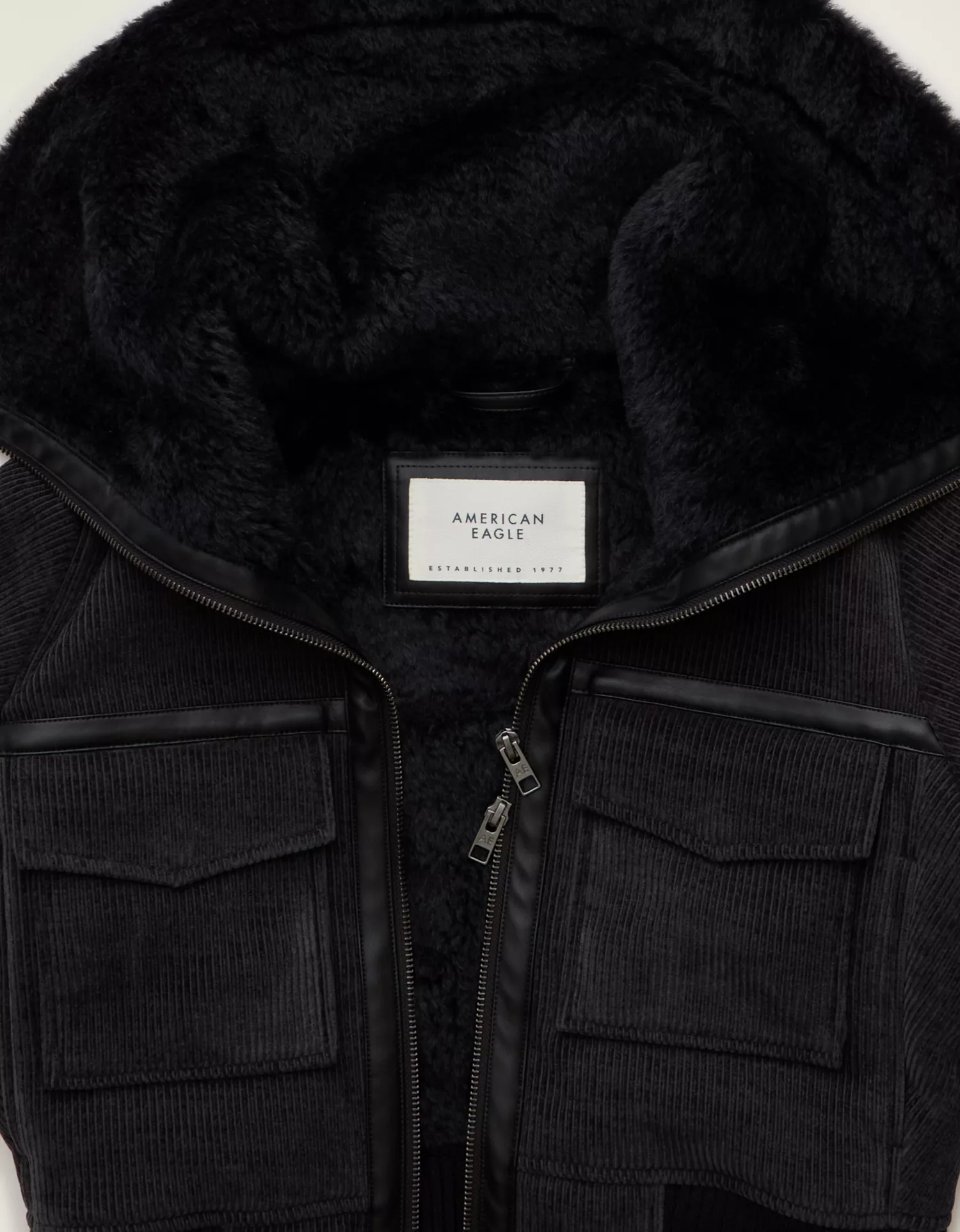 AE Shrunken Corduroy Bomber Jacket - thumbnail 6