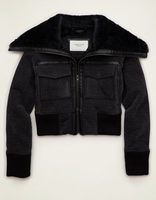 AE Shrunken Corduroy Bomber Jacket