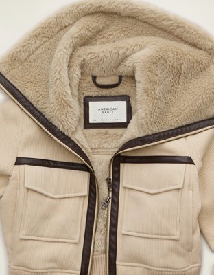 AE Shrunken Corduroy Bomber Jacket