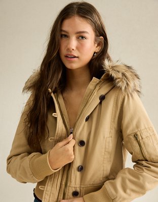 AE Cropped Aviator Jacket