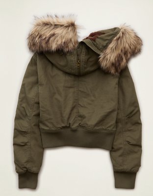 AE Cropped Aviator Jacket