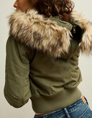 AE Cropped Aviator Jacket