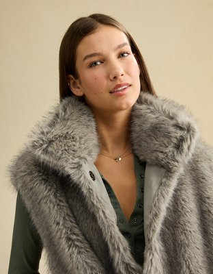 AE Faux Fur Vest