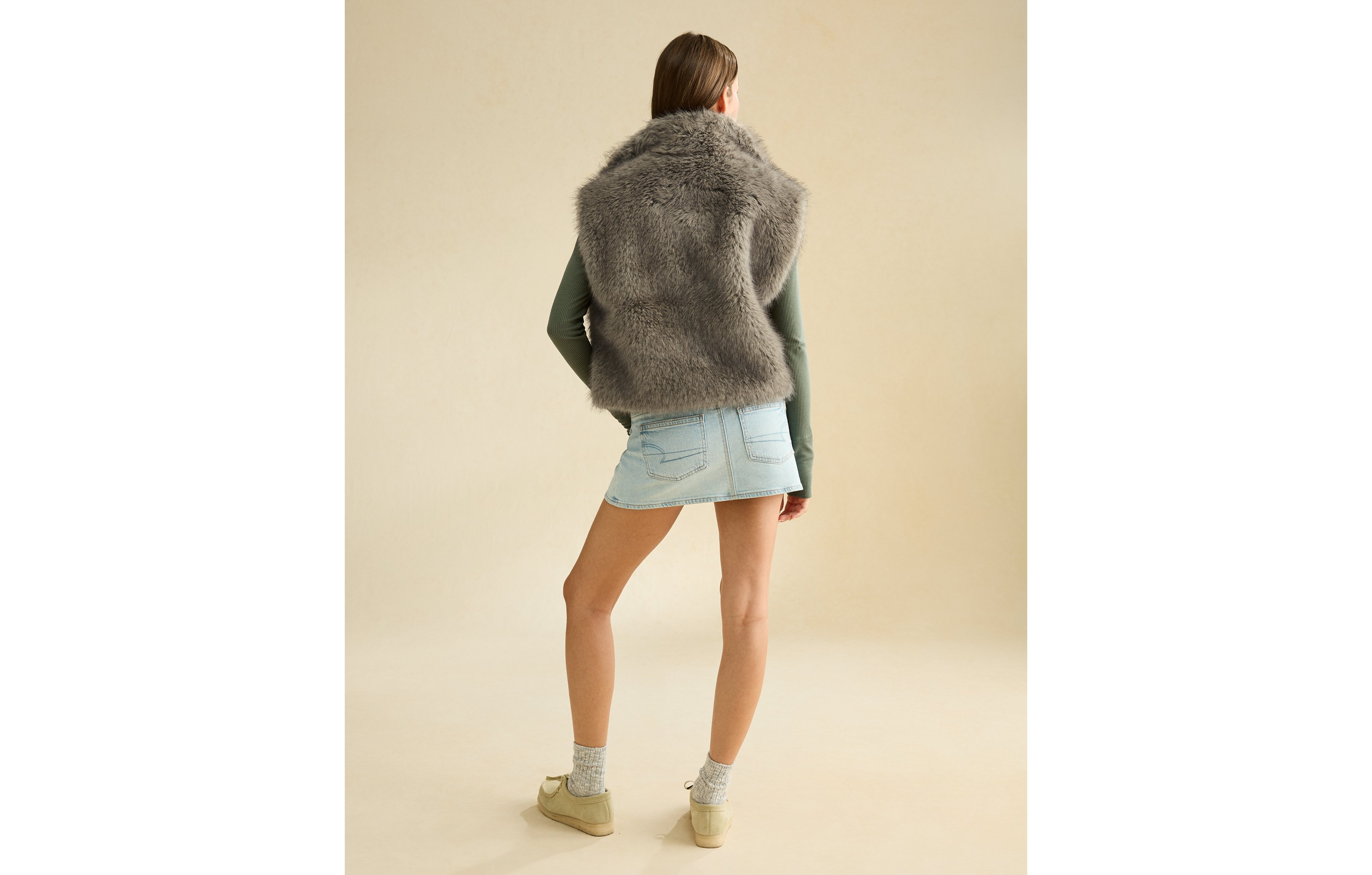 AE Faux Fur Vest