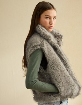 AE Faux Fur Vest