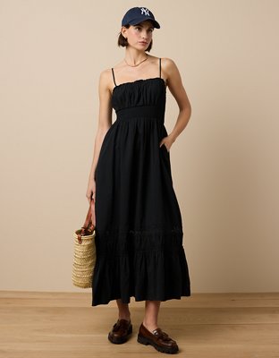 Buy Aerie Flutter Smocked Maxi Dress online