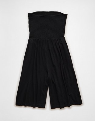AE Strapless Smocked V-Waist Romper
