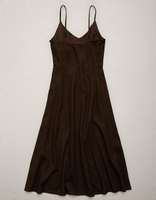 AE77 Linen-Blend Slip Dress | American Eagle