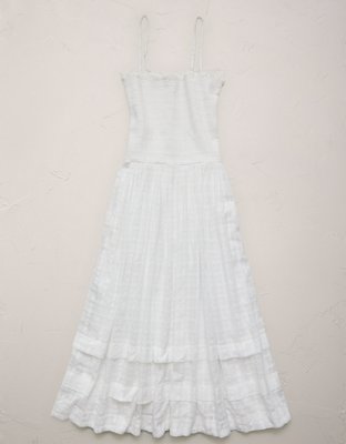 AE77 Smocked Maxi Dress