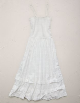 Peignoir long à smocks AE77
