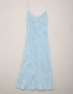 Peignoir long à corsage crêpé AE77
