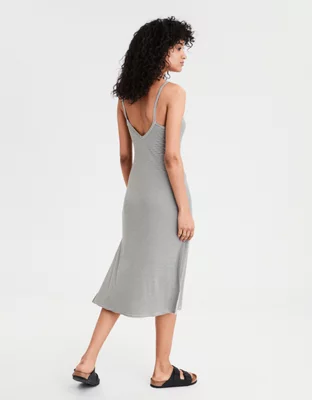 AE Knit Ribbed Midi Dress