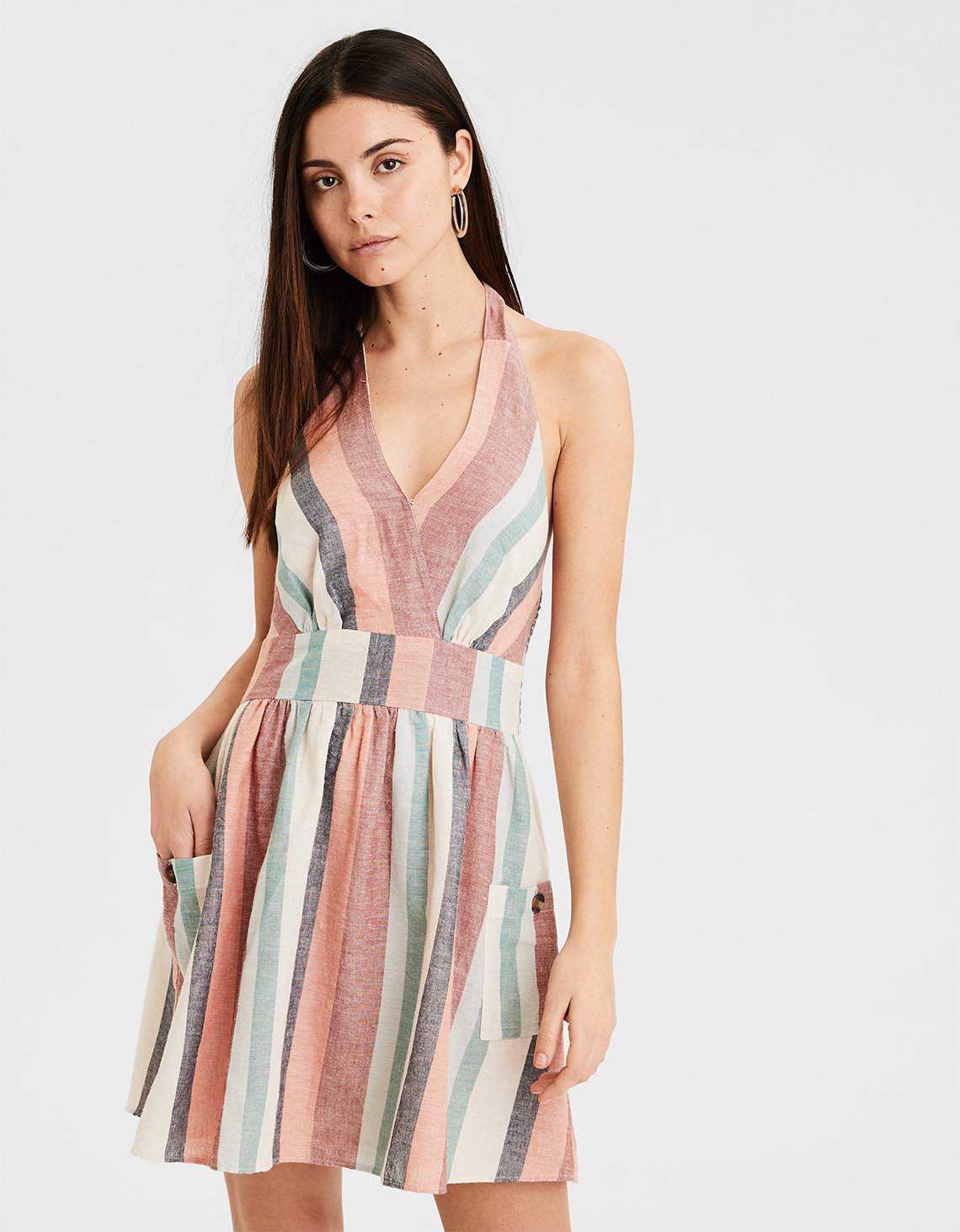 Cheap Brown Halter Dresses