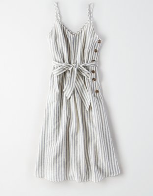 AE Side Button Midi Dress