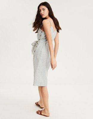 AE Side Button Midi Dress