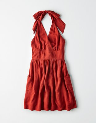 Женские платья American Eagle AE Textured Halter Dress — фото 3
