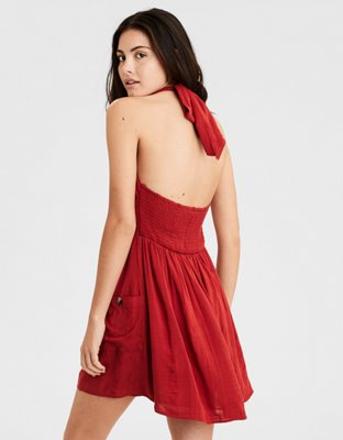 Женские платья American Eagle AE Textured Halter Dress — фото 2