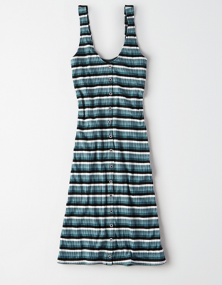 AE Knit Button Front Dress